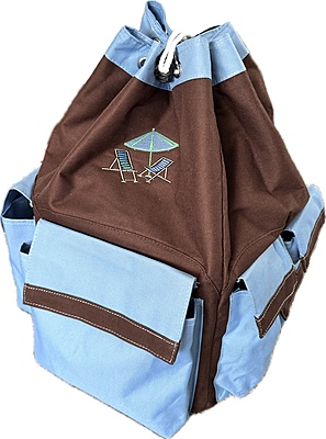 BeachPack-Mini-Brown/Blue-Custom